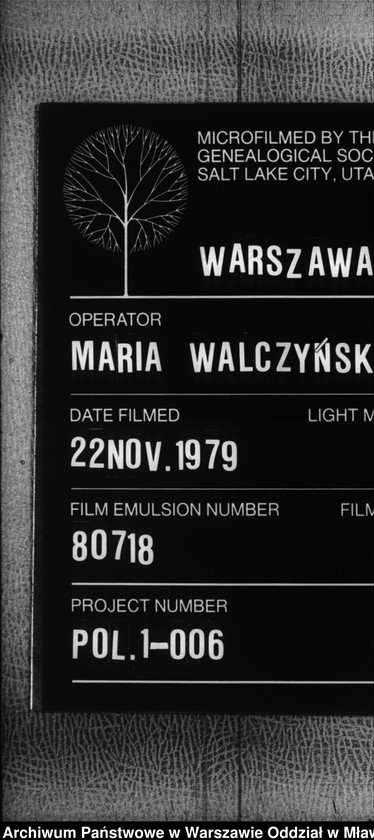Obraz 1 z jednostki "Akta urodzeń, małżeństw, zgonów"