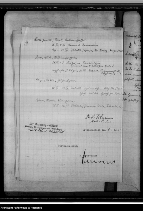 Obraz 15 z jednostki "Aufbau des Schulwesens. Lehrkräfte an Oberschulen"