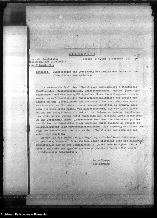 Obraz 11 z jednostki "Musikschulen. Denkschrift über die Gründung der Orchesterschulen"