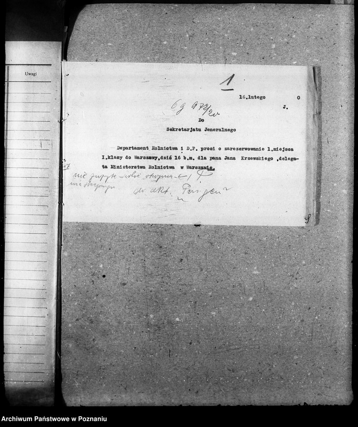 Obraz 5 z jednostki "Sprawy osobowe legitymacje kolejowe"