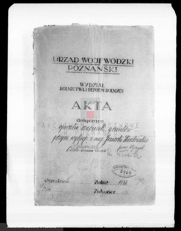 Obraz 4 z jednostki "Operat szacunkowy gruntów przymusowo-wykupionych z majątku Jeziorki Kosztowskie powiatu wyrzyskiego"
