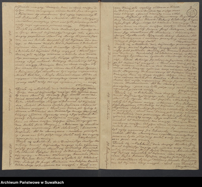 image.from.unit.number "Duplikat Aktów Urodzonych Zaślubionych i Umarłych w Parafii Kaletnickiey Roku 1832"