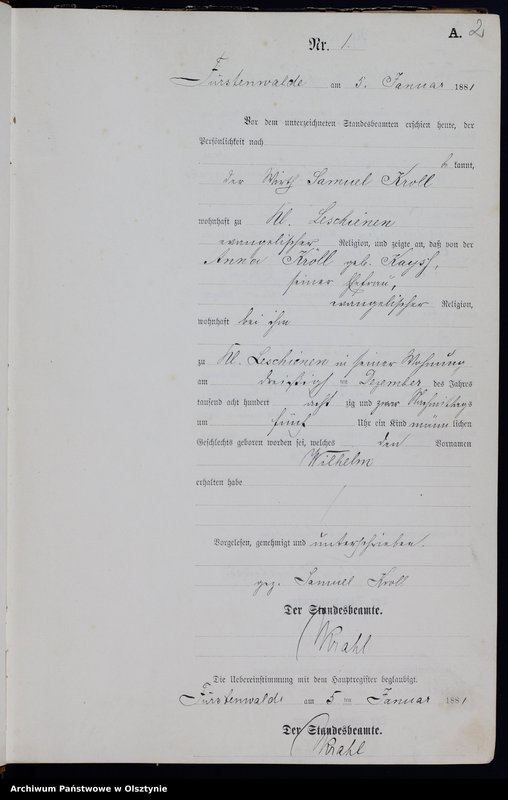 Obraz z jednostki "Geburts-Neben-Register Nr 1 - 228"