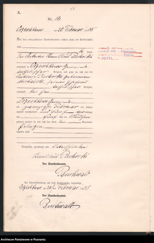 Obraz 19 z jednostki "Geburts-Neben-Register"