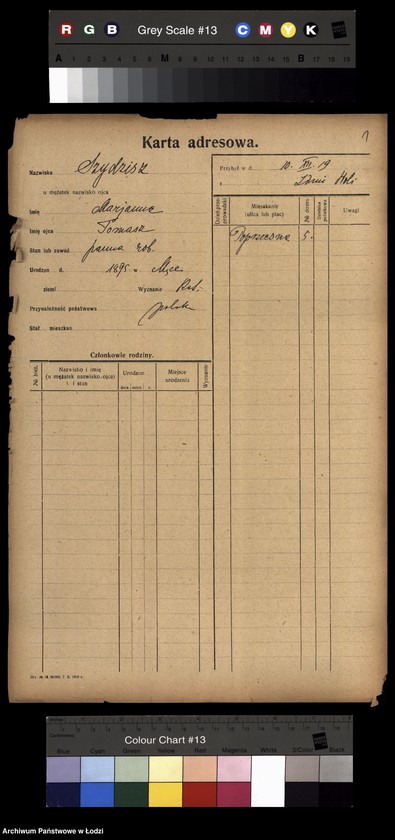 Obraz 3 z jednostki "[Spis ludności Łodzi] Szydłowska-Szymanowski"