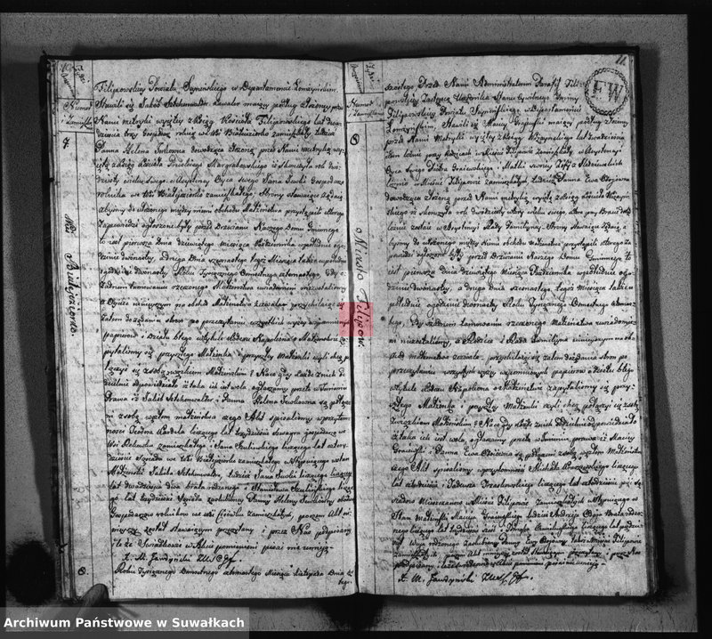 image.from.unit.number "Akta Zaślubionych Gminy Filipowskiey od 1go Stycznia 1814 R-u"