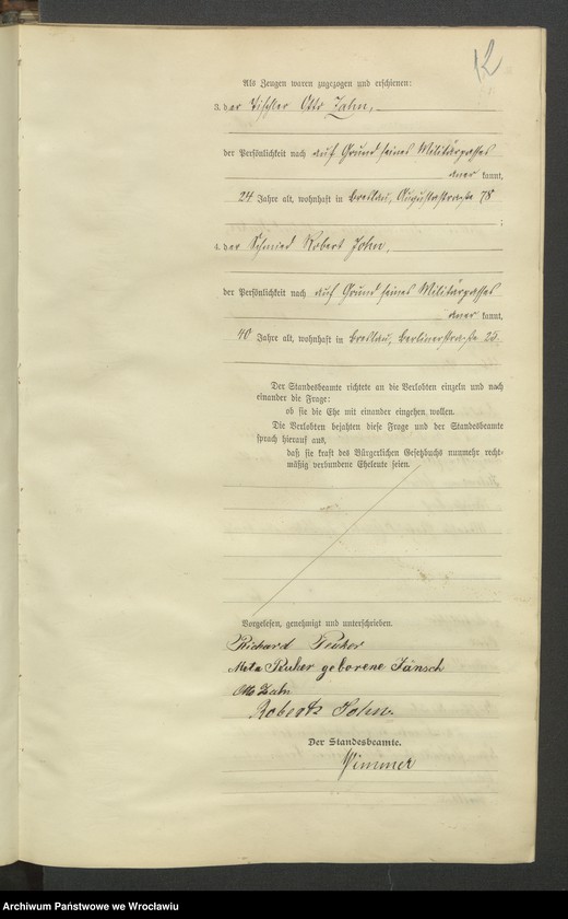 image.from.unit.number "Heiraths-Haupt-Register Breslau IV 1902 Band 1"