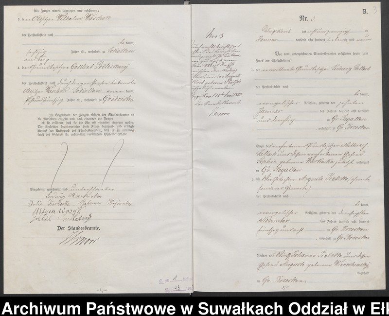 image.from.unit.number "[Heiraths-Haupt-Register des Königlichen Preussischen Standes-Amtes Kumilsko Kreis Johannisburg]"