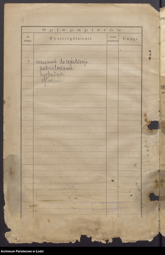 Obraz 3 z jednostki "Józef Markus i Jakób Chawkin- fabryka towarów bawełnianych"