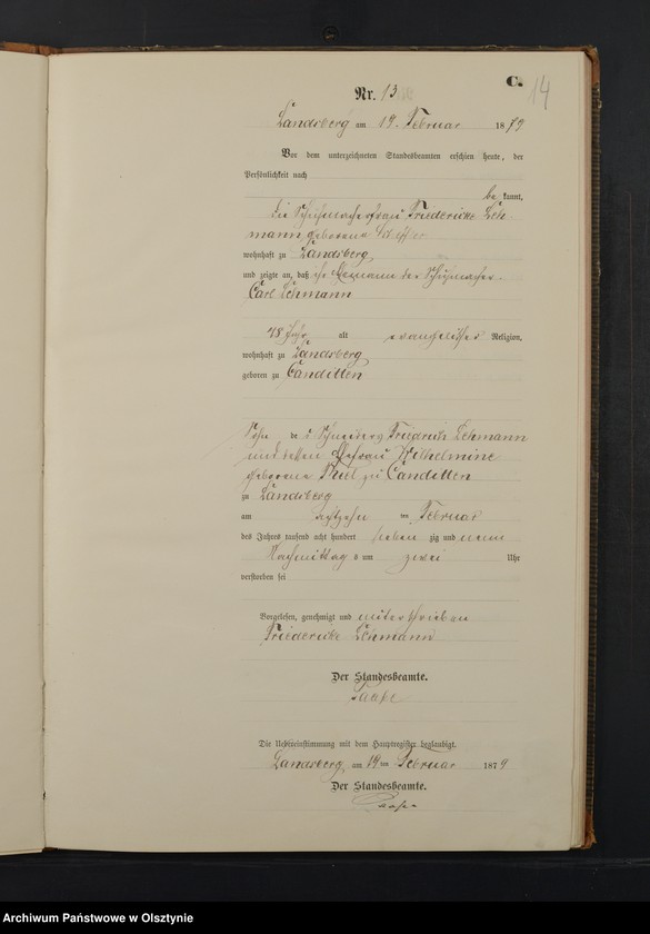 image.from.unit.number "Sterbe-Neben-Register Nr 1 - 62"
