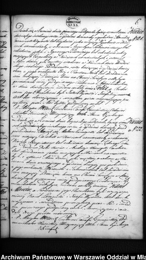 Obraz 14 z jednostki "Akta urodzeń, małżeństw i zgonów"