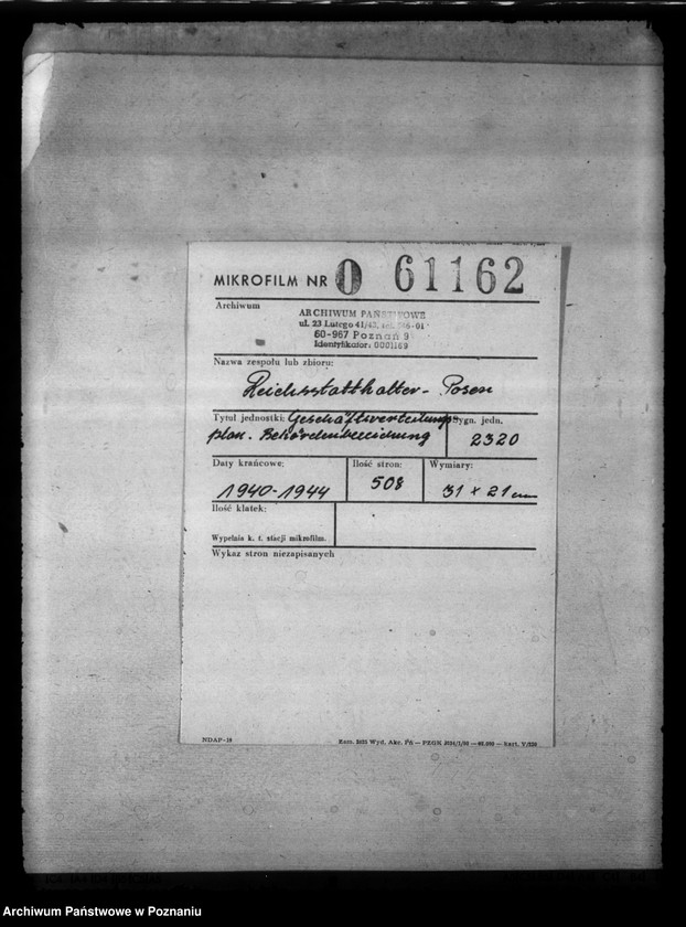 Obraz 2 z jednostki "Geschäftsverteilungsplan. Behördenbezeichnung."