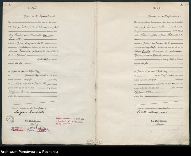 Obraz 4 z jednostki "Księga miejscowa urodzeń tom V [Rejestr główny urodzeń]"