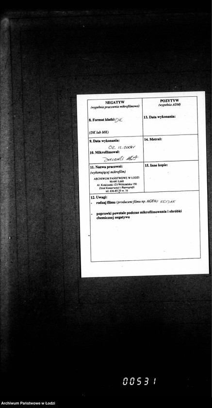 Obraz 3 z jednostki "Księga metrykalna aktów urodzeń, małżeństw i zgonów"