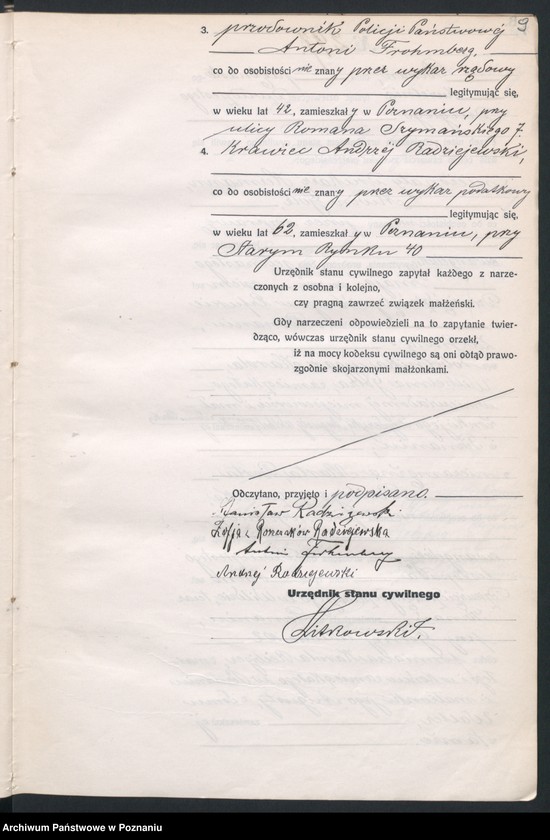 Obraz 11 z jednostki "Księga miejscowa małżeństw tom II [Rejestr główny małżeństw]"