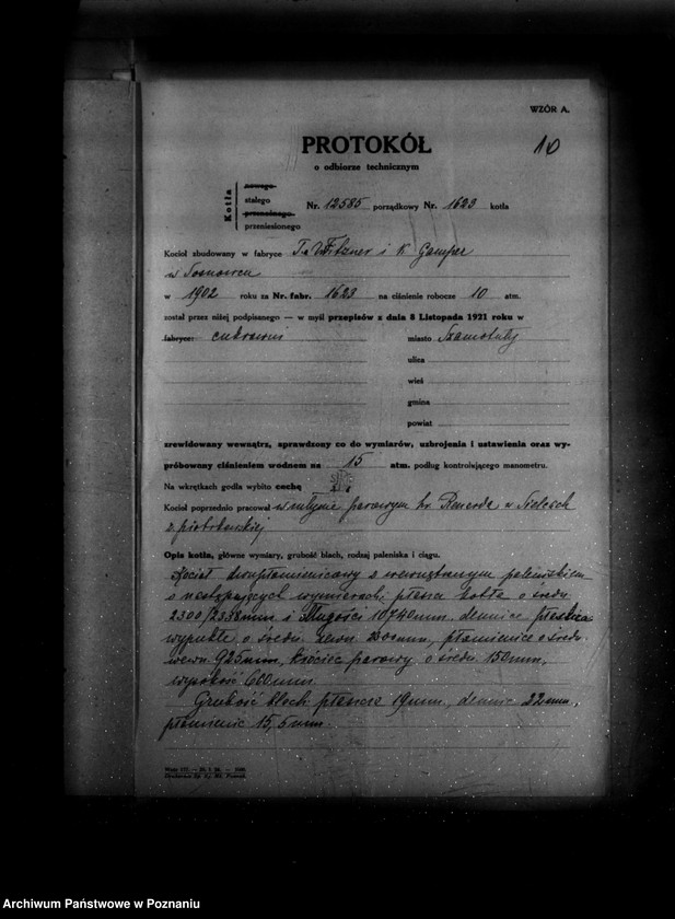 Obraz 15 z jednostki "Cukrownia w Szamotułach nr woj. kotła 176"