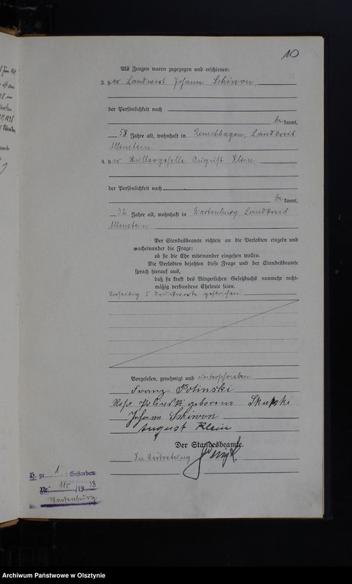 image.from.unit.number "Heirats-Haupt-Register Nr 1 - 45"