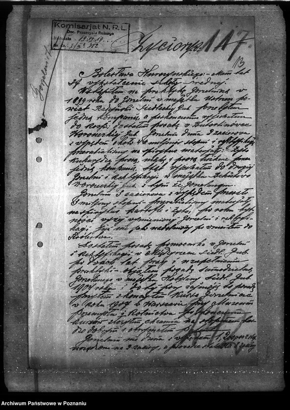 Obraz 17 z jednostki "Naczelna Rada Ludowa w Poznaniu wnioski na posadę do gorzelni"