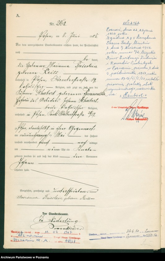 Obraz 6 z jednostki "Księga miejscowa urodzeń tom V"