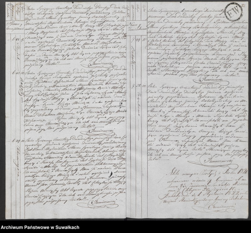 Obraz 15 z jednostki "Akta Zeszłych Gminy Bakałarzewskiey Na rok 1821-wszy"