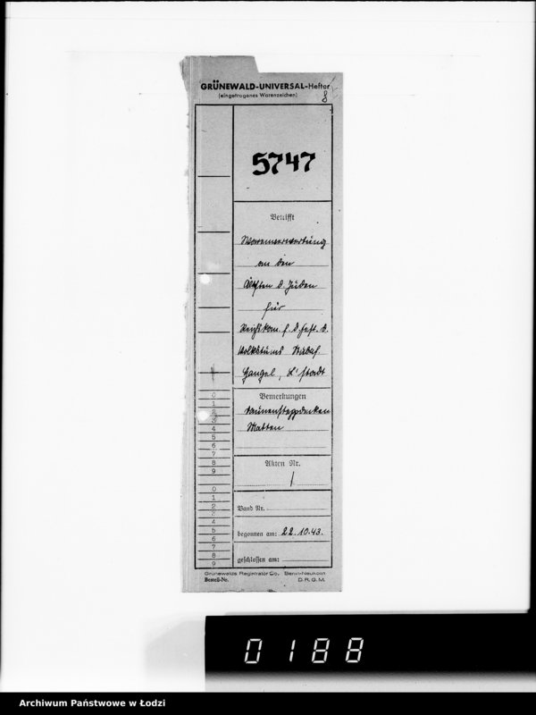 Obraz 12 z jednostki "Warenverwertung am Lager 91. [Aufträge] 5901-5950"