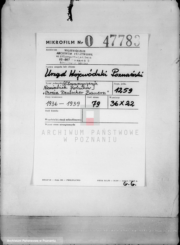 Obraz 2 z jednostki "/Stowarzyszenie Niemieckich Rolników/ Verein Deutscher Bauern"