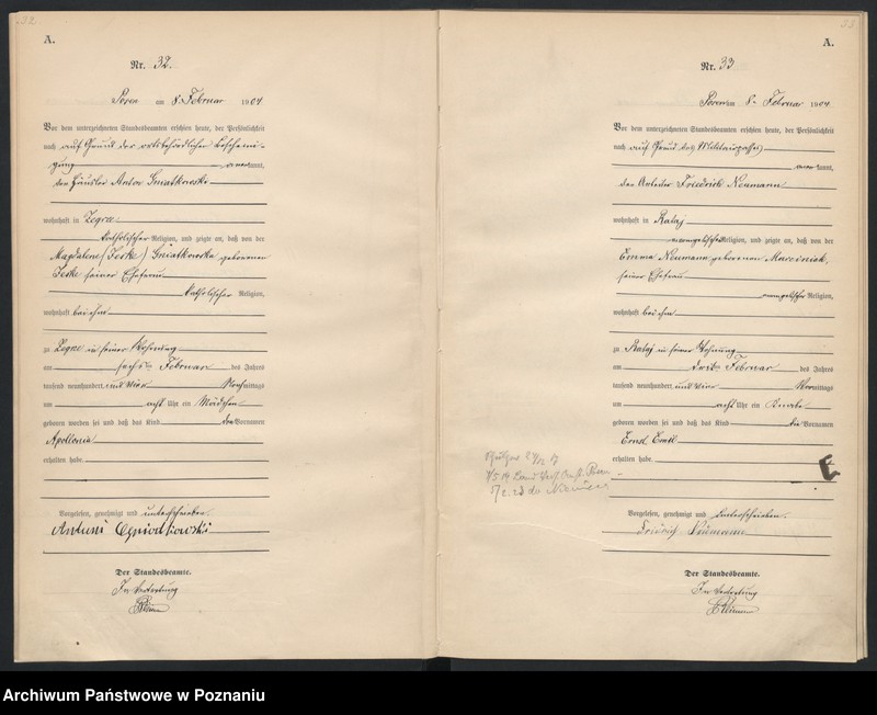 Obraz 19 z jednostki "Księga miejscowa urodzeń"