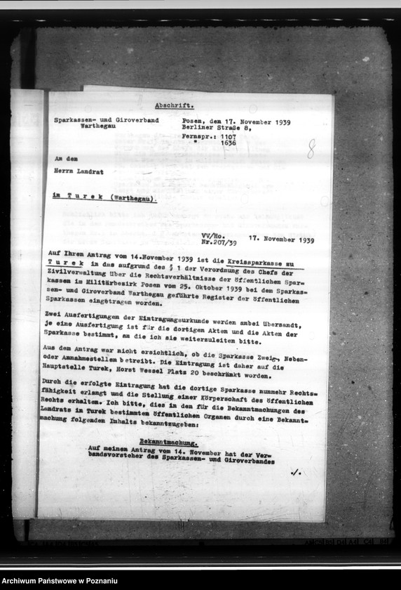 Obraz 11 z jednostki "Sparkassen und Giroverband Wartheland"