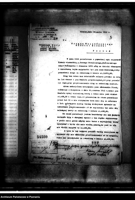 Obraz 7 z jednostki "/Parcelacja prywatna majątku Konary powiatu wągrowieckiego/"