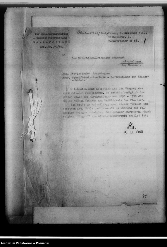 Obraz 5 z jednostki "Feststellung von Verlusten. Registrierung"