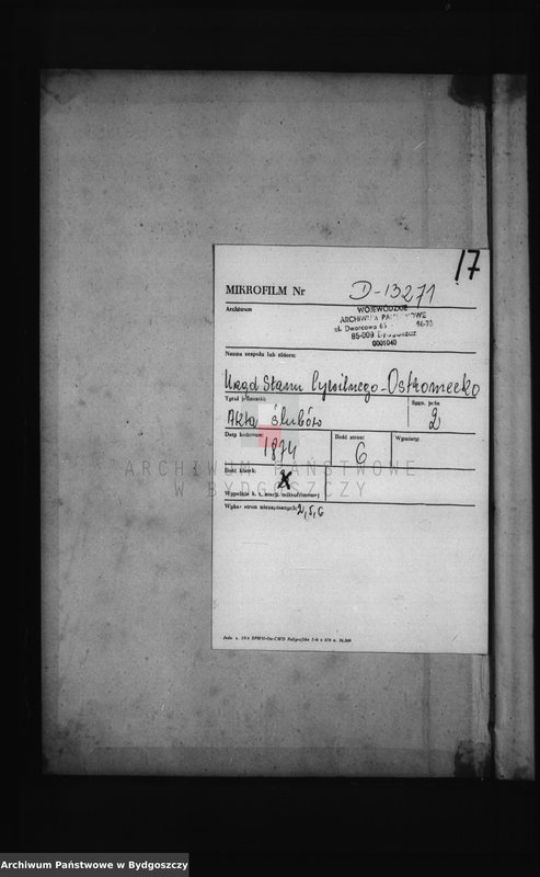 image.from.unit.number "Akta małżeństw - pierwopis nr 1"