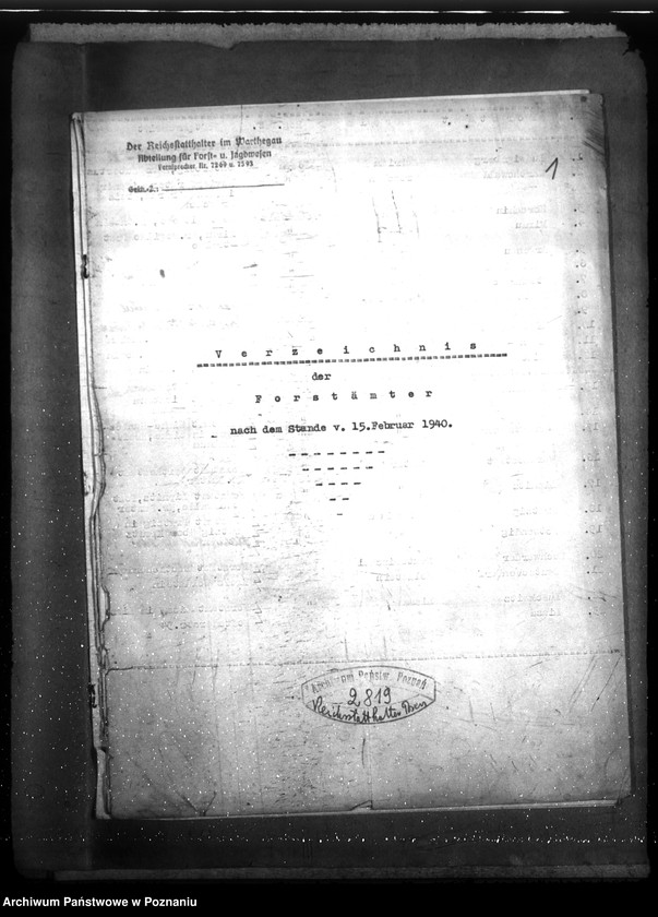 Obraz 5 z jednostki "Verzeichnis der Forstämter"