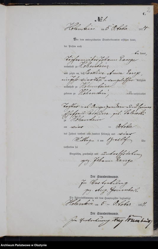 image.from.unit.number "Sterbe-Neben-Register Nr 1 - 13"