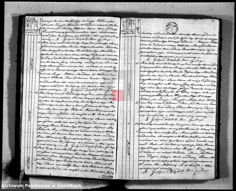 image.from.unit.number "Akta zeszłych gminy suwalskiey od dina 1 stycznia do dnia ostatniego grudnia 1823 roku"