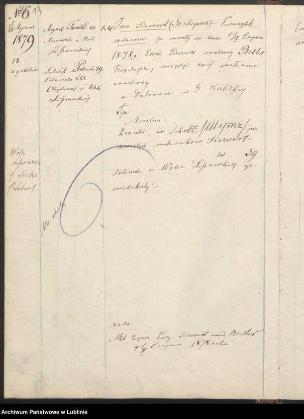 Obraz 16 z jednostki "Raptularz aktów małżeństw"