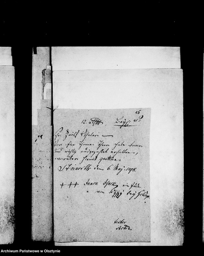 image.from.unit.number "Beläge zu der ---Steinortschen Jahres- Rechnung"