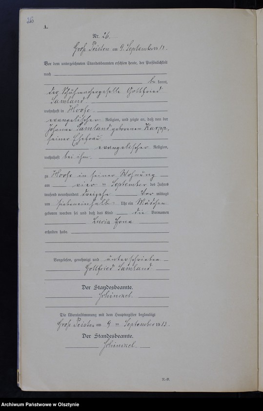 image.from.unit.number "Geburts-Neben-Register Nr 1 - 38 [Księga urodzeń- wtóropis ]"