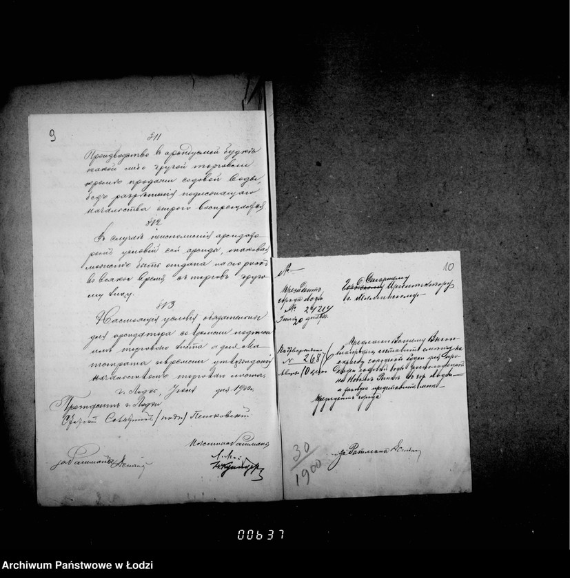 Obraz 10 z jednostki "Ob otdače v arendu na 1901-3 gody gorodskoj budki na Novom Rynke v gor. Lodzi"