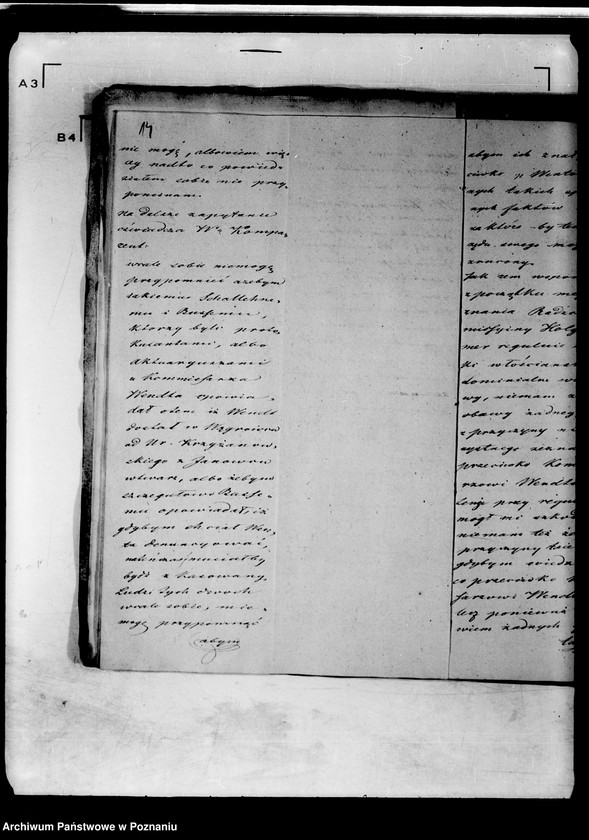 Obraz 18 z jednostki "Akta in Denuntiationssachen wider den Oekonomiekommissarius Wendt zu Wągrowiec."