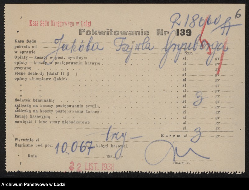 Obraz 8 z jednostki "Jakób Fajwel Grynberg – drobna sprzedaż drzewa"