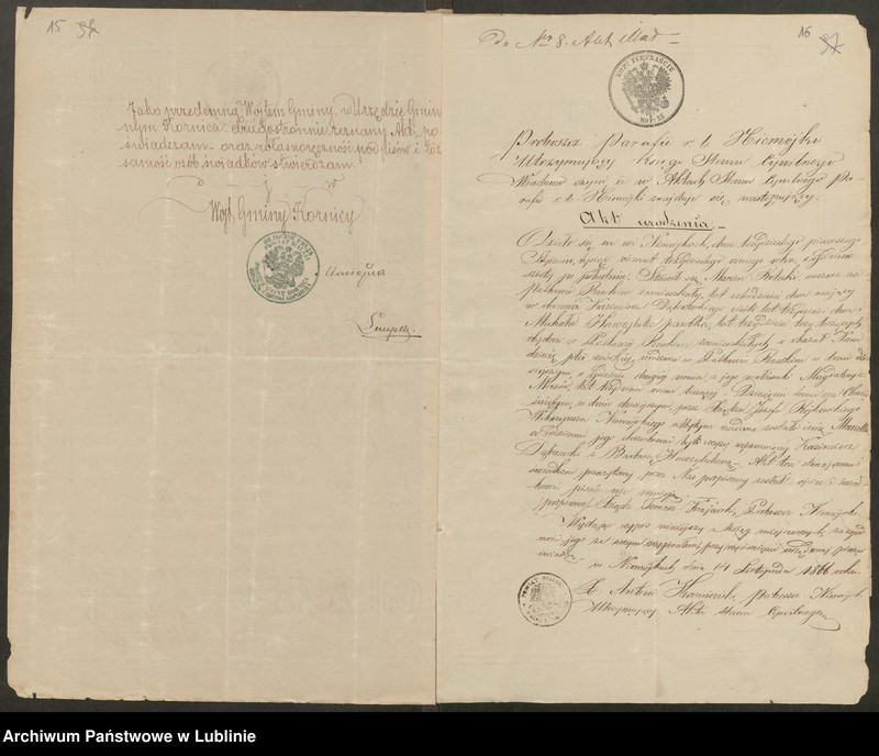 image.from.unit.number "Alegaty do ksiąg urodzeń, małżeństw i zgonów z lat 1865 – 1869"