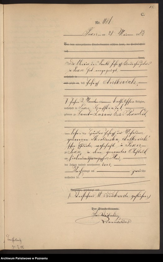 Obraz 18 z jednostki "Księga zgonów tom III"