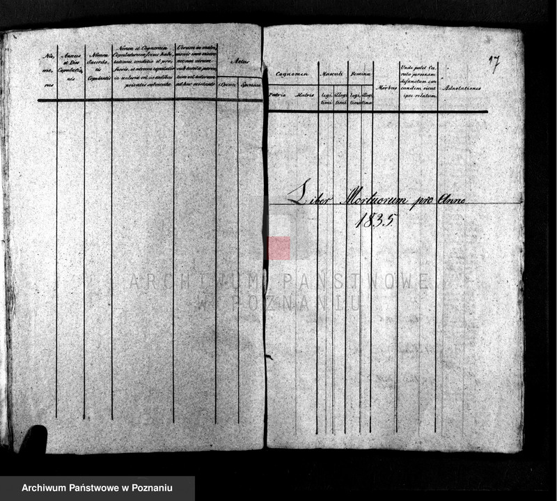 Obraz 11 z jednostki "Liber baptisatorum, copulatorum, mortuorum"
