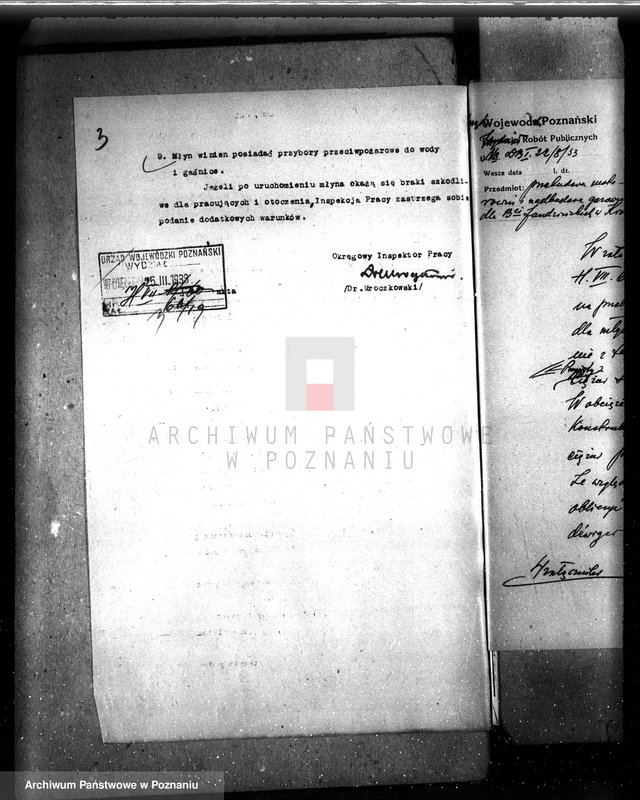 Obraz 8 z jednostki "Zatwierdzenie zakładu przemysłowego /młyna/ I. Jandzińskiego w Krotoszynie"