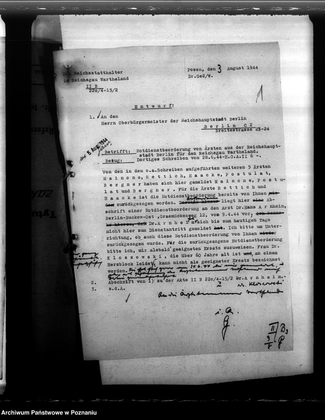 Obraz 5 z jednostki "Notdienstverpflichtung der Ärzte"