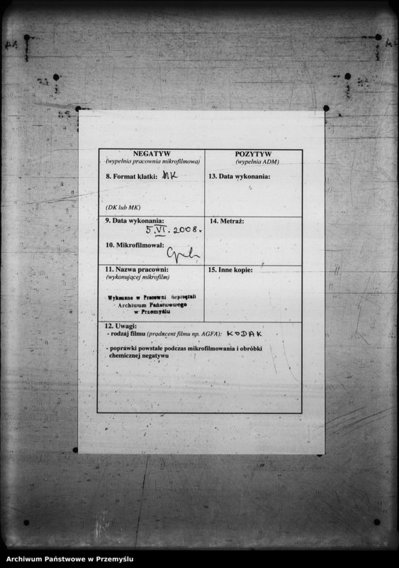 Obraz 3 z jednostki "[Kopie ksiąg metrykalnych parafii Mościska z filiami Lipniki, Rudniki, Zawada (dekanat Mościska)]"