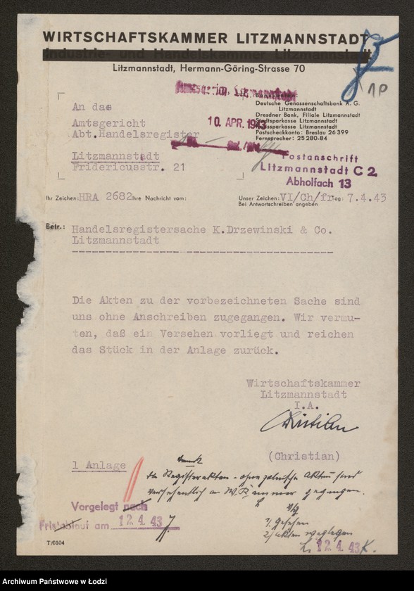 Obraz 12 z jednostki "Konstanty Drzewiński i s-ka – ślusarnia mechaniczna"