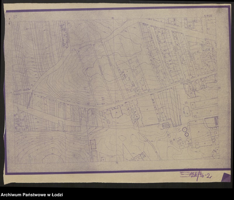 Obraz 2 z jednostki "Plan miasta Łodzi Sekcja NW 22"