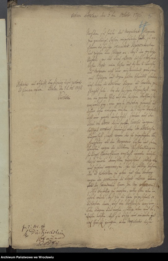 image.from.unit.number "Austand in der Stadt von 6 October 1796."