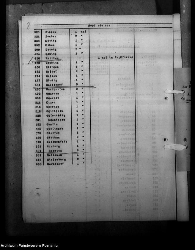 Obraz 12 z jednostki "Ortsnamenänderung - Kreis Sieradz"